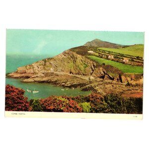 Combe Martin Coastal View Cotman Color Postcard Published Jarrold Sons England
